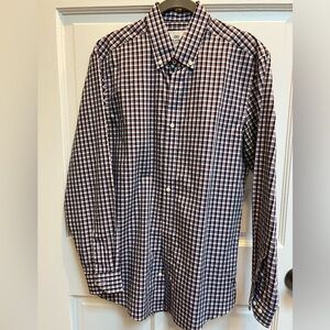 Ben Sherman plaid Oxford button down dress shirt